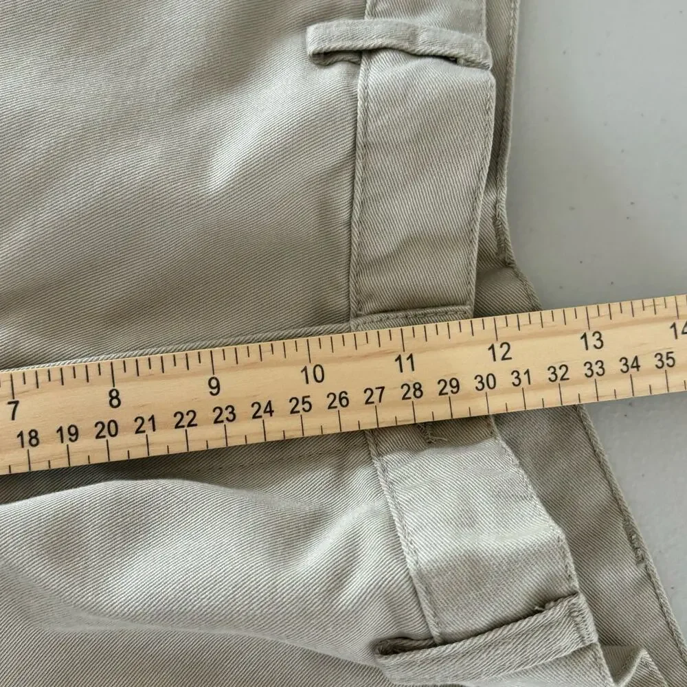 LL Bean Natural Fit Khaki Chinos Mens 33x30‎ Plaid Flannel Lined Double L